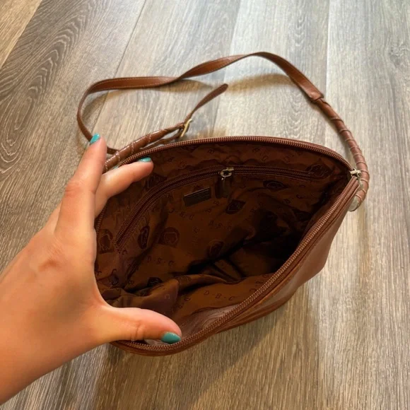 Denver Buffalo Company Brown Leather Crossbody Bag Purse - Picture 4 of 7